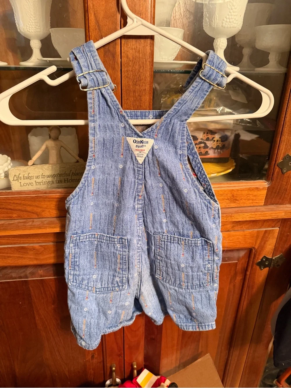 Vintage OshKosh B’gosh Vestbak Shortalls Size 5 Made in USA Denim Overalls